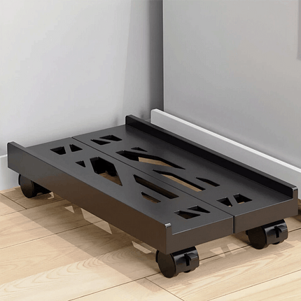 Computer Tower Holder Adjustable Stand With Rolling Wheels For Desktop Office