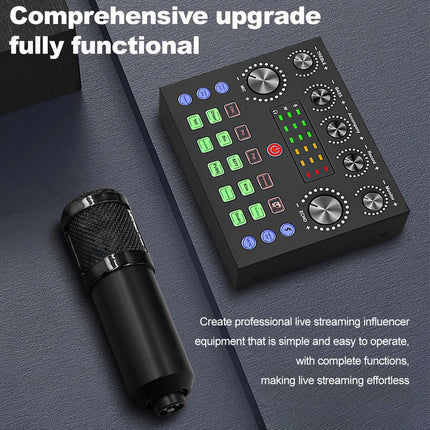 Home Studio Recording Kit Podcast Music Mixer Equipment Condenser Microphone Set