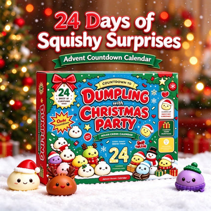 Christmas Squishies Advent Calendar 2026 Countdown Calendar, 24 Squish Toys