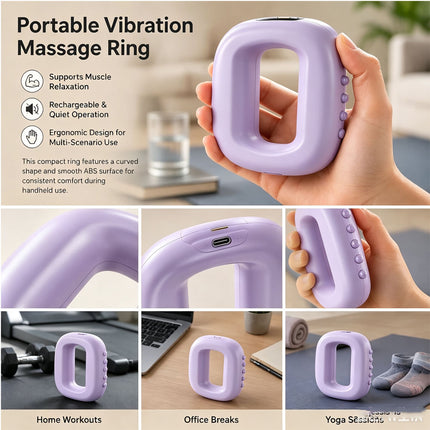 Full-Body Fascia Ring Exercise Vibration Fitness Massager Adjustable Massager
