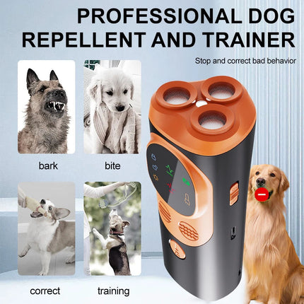 Long-range Ultrasonic Rechargeable Dog Bark Deterrent and Behavior Adjuster 2026