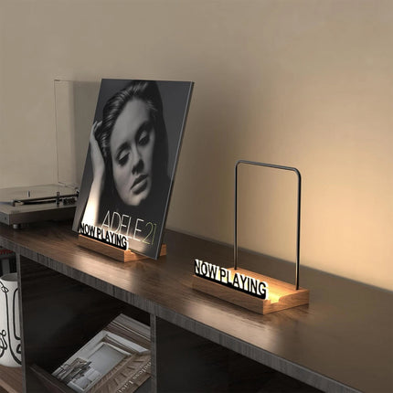 Playing Vinyl Record Stand LED, Vinyl Record Display Holder, Acrylic AlbumMR