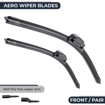 Aero Wiper Blades for Tesla Model Y 2021 - 2024 Front Pair 26" + 20" Replacement