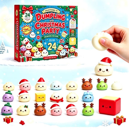 Christmas Squishies Advent Calendar 2026 Countdown Calendar, 24 Squish Toys