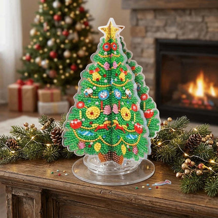 Christmas Tree Handmade Rhinestone Painting Kit 3D Diamond Painting Kit Home Decor