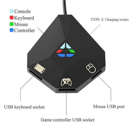 Keyboard And Mouse Converter Adapter For Xbox One / 360 PS4 Switch PS3 Gaming