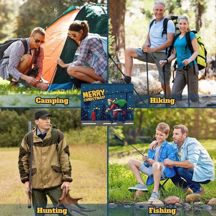 Advent Calendar Survival Kits For Men 24 Day Christmas Countdown Calendar Hiking A