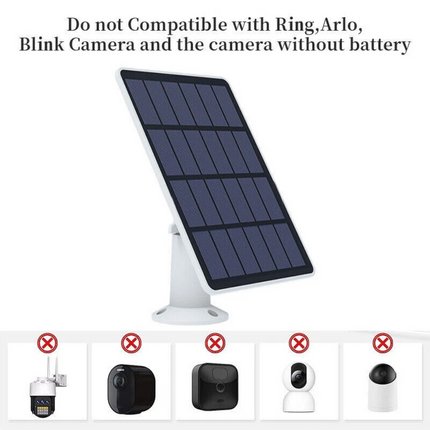 For Eufy Eufycam Cam E/2C/2/2 Pro USB Solar Panel Charger Security Camera Panel