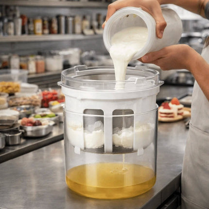 Stainless Steel Whey Separator Quick Strain Cheese Strainer Yogurt Making