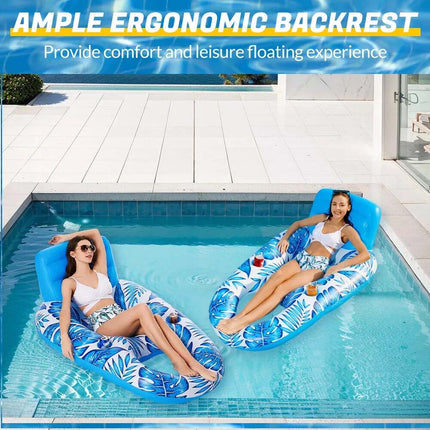 Inflatable Floating Hammock Water Mat Bed Float Chair Swimming Pool Sport Toys