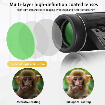 200x25 Binoculars Mini Pocket Waterproof Compact Telescope for Bird Watching