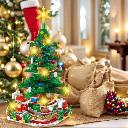 24PCS Advent Calendar 2026 Christmas Tree Building Set Boxes Countdown Block