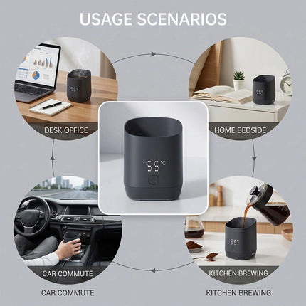 Rechargeable Coffee Dosing Cup Bean Weight Scale Digital LED Display Espresso
