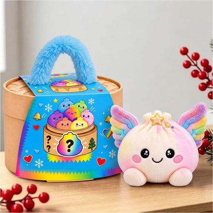 Christmas Wing Dumpling Ploofs Rainbow Plush Edition with Steamer