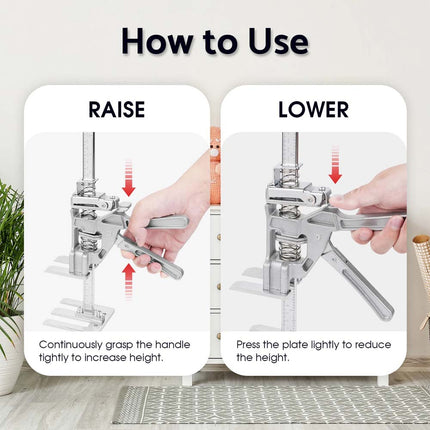 2-in-1 Hand Lifting Jack Tool Labor 360KG Saving Arm Lifter for Heavy Furniture