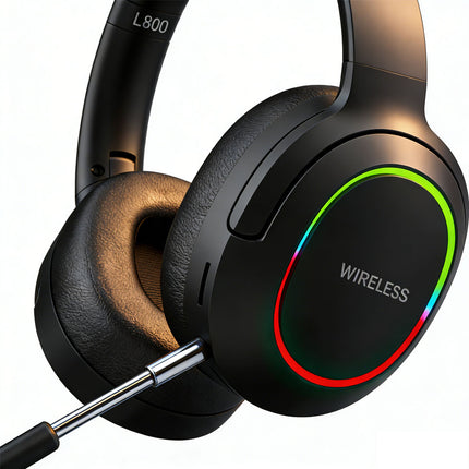 Wireless Gaming Headset Headphone with Microphone Volume for PS4 PS5 XBOX SWITCH