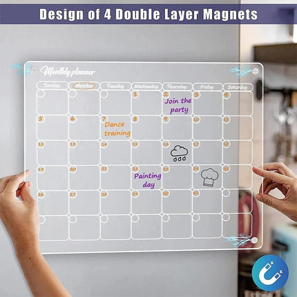 Transparent Memo Board Reusable Writing Note Board Durable