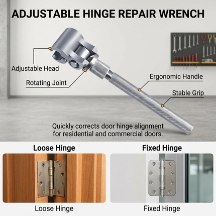 Professional Door Hinge Adjustment Tool - Universal Hinge Adjustment Wrench