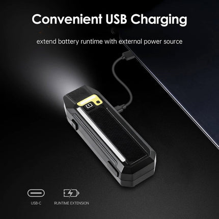 USB Rechargeable Bike Front Light Bar Bicycle LED Night Riding Lamp Headlight