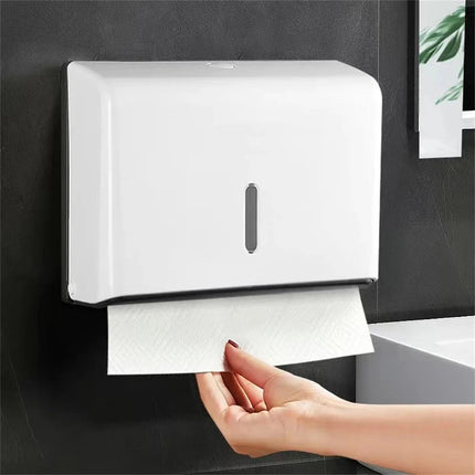 Wall Mounted Hand Paper Towel Dispenser Toilet Holder Home Bathroom Tissue Box