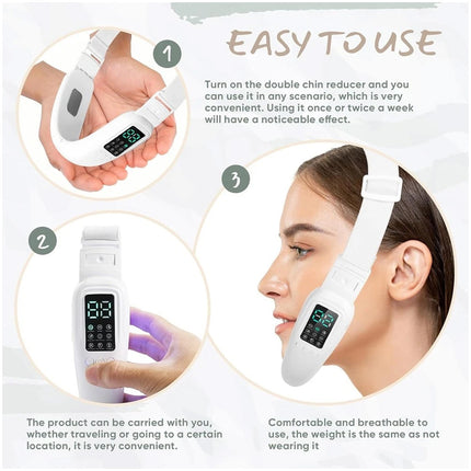 Electric Massage Double Chin Remover Face Lift Firming V-line Chin USB Recharge