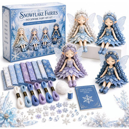 Snow Fairy Patchwork DIY Collection, Fun  Fairies Patchwork Sewing Craft Kit