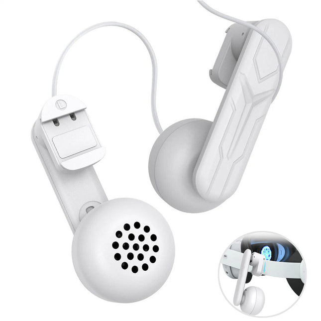 Clip-on Headphones Ultra-soft Immersive Sound Headset VR For Meta Quest 3 / 2
