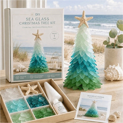 Handmade Sea Glass Tree Romantic Christmas Tree DIY Ornament Christmas