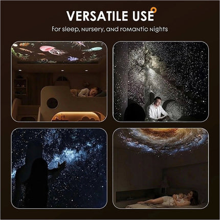 Galaxy projector, 2-in-1 Starry Sky Projector and Night Light, High-resolution