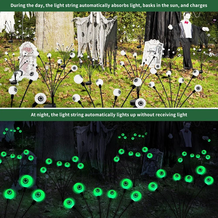 Halloween Solar Eyeball Lights Outdoor Garden Decorative Scary Lights