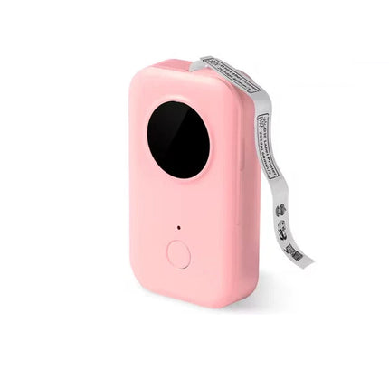D30 Bluetooth Label Maker Machine Portable Sticker Barcode Thermal Label Printer   (Rosa Drucker+ 1 Rollenpapier)