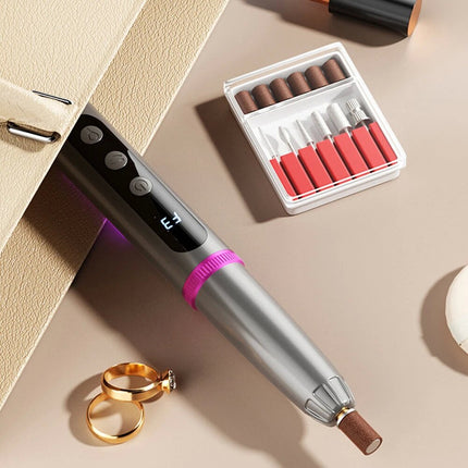 2-in-1 Electric Nail Drill & Rapid UV Curing Lamp Polishing Grinder Gel Drying