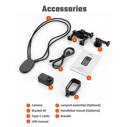 Portable Mini Thumb Action Camera 1080P Magnetic Sport Camera Camcorder Body Cam