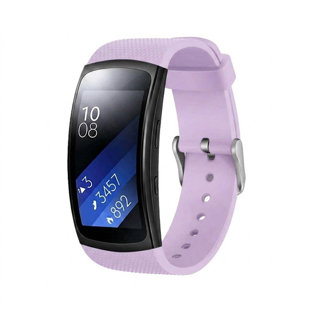 Samsung Smart Wristband Gear Fit 2 Pro/Fit2 Band Sport Silicone Wrist Strap Light Purple