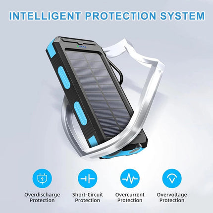 900000mAh Portable Solar Panel Dual USB External Battery Power Bank Pack Charger