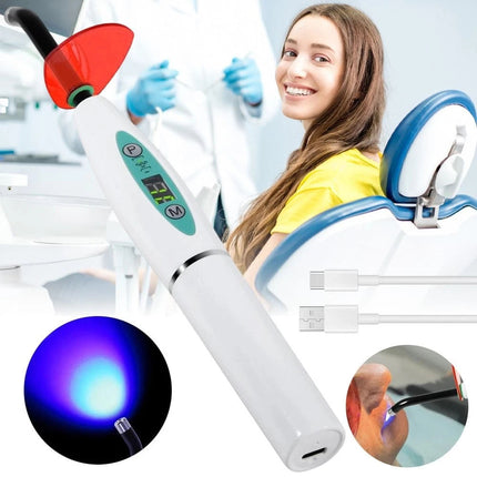 Rechargeable UV Dental Wireless Cordless LED Curing Light Lamp Machine 2200mAh
