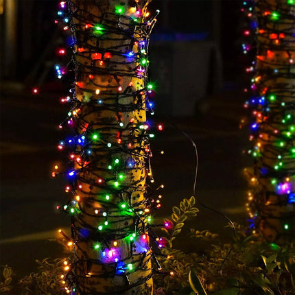 Solar Christmas String Lights Outdoor Waterproof LED Garden Multicolor Colourful