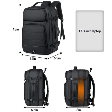 50L Large Men Waterproof Business Luggage Backpack Travel Bag School Laptop Bag