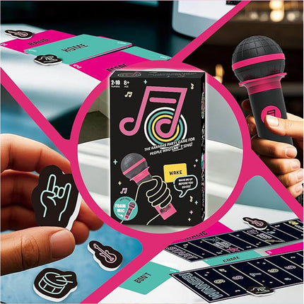 Grab The Mic Karaoke Lyric Card Game for Parties and Social Gatherings