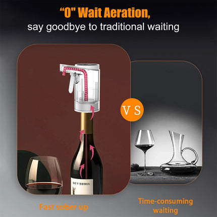 Automatic Electric Digital Wine Decanter Aerator Dispenser Pourer Pump Whiskey