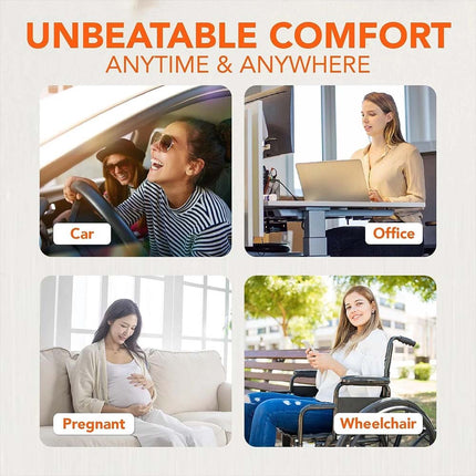 Car Cushion Universal Memory Foam Driver Wedge Pad Breathable Heightening