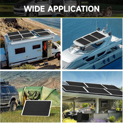 12V 60W Solar Panel Trickle Car Battery Charger Power Portable Waterproof Boat