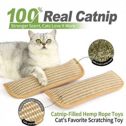 3PCS Large Catnip Kicker Pillow,Interactive Catnip Chew Toy for Indoor Cats