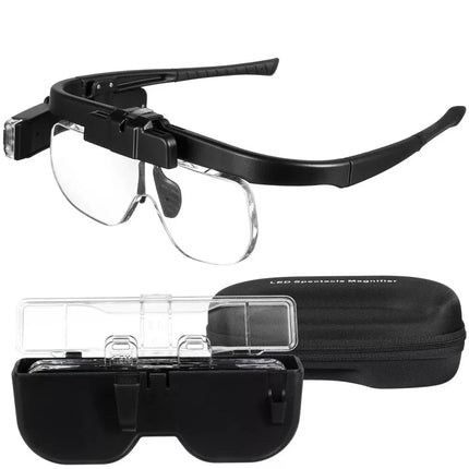 450% Magnifier Glasses W/ Led Light Magnifying Glasses Loupes Reading Sewing