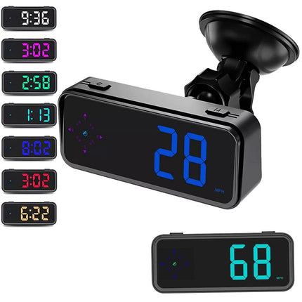 Mini LED Digital Speedometer  Car HUD Head Up Display MPH/KMH Universal