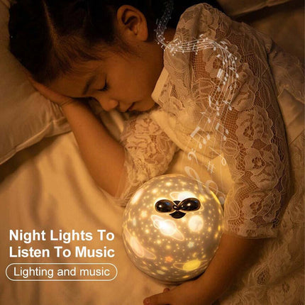 LED Light Projector Starry Sky Romantic Rotating Music Lamp