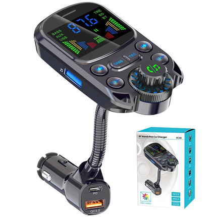 Wireless Car Bluetooth FM Transmitter MP3 Player PD USB Fast Car Charger Adapter