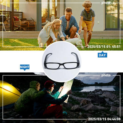 1080P HD Glasses Wearable Camera Outdoor Sports Cam Eye Glasses w/ 32G Card
