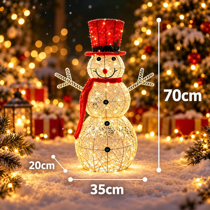 Christmas Snowman LED Light Up for Home Garden Porch Indoor Outdoor Xmas Decor 70/90/120cm