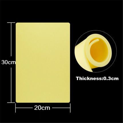 10pcs Tattoo Practice Fake Skin 20x30cm Silicone Double Sided 3mm Thickness      (10pcs)